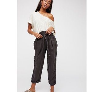 Free People Only Over You Linen Trouser paper bag